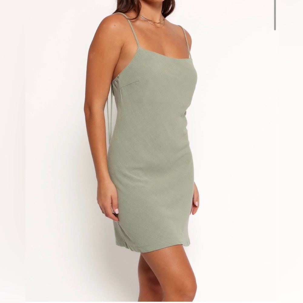 Petal & Pup Sage Green Mini Dress